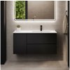BATH DELUXE Kúpeľňová skrinka s umývadlom HELSINKI 115 cm pravá/čierna BT0184+BT0195 + záruka 3 roky zadarmo BATH DELUXE Kúpeľňová skrinka s umývadlom HELSINKI 115 cm pravá/čierna BT0184+BT0195 + záruka 3 roky zadarmo
