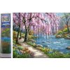 Norimpex Diamantové maľovanie Sakury pri rieke 30 x 40 cm
