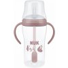 Kojenecká fľaša NUK Perfect Match na učenie so slamkou BEAR 260 ml Kojenecká fľaša NUK Perfect Match na učenie so slamkou BEAR 260 ml