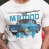 Tričko s potlačou ŠKODA MB1000 Pánsky Biela L Tričko s potlačou ŠKODA MB1000 Pánsky Biela L