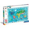 Puzzle pre deti Clementoni 60 dielikov MAXI Mapa s divokými zvieratkami Puzzle pre deti Clementoni 60 dielikov MAXI Mapa s divokými zvieratkami