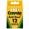 Crayola kriedy na tabuľu biele 12 ks Crayola kriedy na tabuľu biele 12 ks
