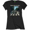 The Beatles Tričko Abbey Road & Logo Womens Black S The Beatles Tričko Abbey Road & Logo Womens Black S