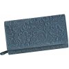 Mercucio 4211835-6 modrá kartová kožená peňaženka dámska Mercucio 4211835-6 modrá kartová kožená peňaženka dámska
