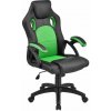 Ergonomická kancelárska stolička, čierna/zelená Ergonomická kancelárska stolička, čierna/zelená