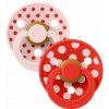 BIBS STUDIO Colour Polka anatomické cumlíky z prírodného kaučuku 2ks - veľkosť 1 (Blossom / Candy Apple) BIBS STUDIO Colour Polka anatomické cumlíky z prírodného kaučuku 2ks - veľkosť 1 (Blossom / Candy Apple)