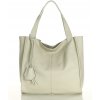 Mazzini Marco kožená shopper kabelka Portofino Max ivory béž s139f