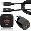 DEKO USB C 20W RÝCHLA NABÍJAČKA DO STENY PRE TELEFÓN + USB-C KÁBEL 100W DEKO USB C 20W RÝCHLA NABÍJAČKA DO STENY PRE TELEFÓN + USB-C KÁBEL 100W