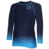 Wamu dětské funkční tričko s dlouhým rukávem Mozaika modrá/tmavá