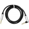 Kábel Cable Aux Jack 3,5 mm (Male) to Jack 3,5 mm (Male) At An Angle 90 Degree 1 M Black Kábel Cable Aux Jack 3,5 mm (Male) to Jack 3,5 mm (Male) At An Angle 90 Degree 1 M Black