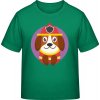 E190 Tričko pre Deti - Dizajn so psom pre deti - hasič - Írska zelená - 7 - 8 Rokov - Detské E190 Tričko pre Deti - Dizajn so psom pre deti - hasič - Írska zelená - 7 - 8 Rokov - Detské