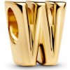 PANDORA pozlátená korálka písmeno W 763969C00 PANDORA pozlátená korálka písmeno W 763969C00