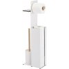 Spirella Stojan na toaletný papier so štetkou a držiakom Yoni 67 x 22 x 12 cm, biela Spirella Stojan na toaletný papier so štetkou a držiakom Yoni 67 x 22 x 12 cm, biela