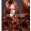 CLIP IN pás 60-63 cm, 100% ľudské vlasy, vlnitý - medená CLIP IN pás 60-63 cm, 100% ľudské vlasy, vlnitý - medená
