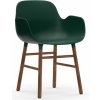 Normann Copenhagen Stolička Form Armchair – zelená/orech Normann Copenhagen Stolička Form Armchair – zelená/orech