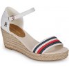 Tommy Hilfiger Sandále MID WEDGE CORPORATE Biela Tommy Hilfiger Sandále MID WEDGE CORPORATE Biela
