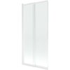 Mexen Fox, 2-krídlová posuvná vaňová zástena 85 × 150 cm, 5mm číre sklo, biely profil, 891-085-002-20-00 Mexen Fox, 2-krídlová posuvná vaňová zástena 85 × 150 cm, 5mm číre sklo, biely profil, 891-085-002-20-00