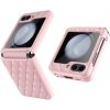 Knižkové puzdro Samsung Galaxy Z Flip5 Diamond Lattice ružové Knižkové puzdro Samsung Galaxy Z Flip5 Diamond Lattice ružové