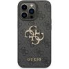 Guess PU 4G Metal Logo iPhone 14 Max sivé