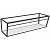 Sapho ARUBA konzola s policou 128,4x40x49 cm, čierna matná ARK130 Sapho ARUBA konzola s policou 128,4x40x49 cm, čierna matná ARK130