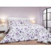 Dadka obliečky krep Kvety fialové na bielom 140x200 70x90