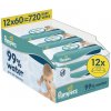 Pampers Aqua 99% Voda vlhčené obrúsky 12 x 60 ks Pampers Aqua 99% Voda vlhčené obrúsky 12 x 60 ks