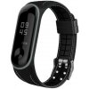 eses Silikónový remienok pre Xiaomi Mi Band 5 a Xiaomi Mi Band 6 - Čierny s sivým prešívaním eses Silikónový remienok pre Xiaomi Mi Band 5 a Xiaomi Mi Band 6 - Čierny s sivým prešívaním