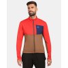 KILPI ERIN-M Hnedá pánska fleecová mikina - 7XL KILPI ERIN-M Hnedá pánska fleecová mikina - 7XL