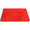 Najkoberce Kúpeľňový koberček Moreno Red červený, kosoštvorce 50x80 cm Najkoberce Kúpeľňový koberček Moreno Red červený, kosoštvorce 50x80 cm