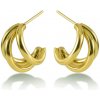 Victoria Walls Elegantné pozlátené náušnice Mirevia Gold VWE260746G Victoria Walls Elegantné pozlátené náušnice Mirevia Gold VWE260746G