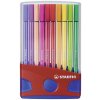STABILO Pen 68 brush Colorparade - prémiové fixky - 20 ks v stolovom modro/červenom balení - 20 rôznych farieb STABILO Pen 68 brush Colorparade - prémiové fixky - 20 ks v stolovom modro/červenom balení - 20 rôznych farieb