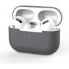 Enem Jednofarebný obal na Airpods Pro - Tmavosivý APP1OAIR027