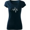 T-ričko Horské vrchy - pulz dámske tričko Farba trička: Tmavomodrá, Farba potlače: Biela, Veľkosť: L T-ričko Horské vrchy - pulz dámske tričko Farba trička: Tmavomodrá, Farba potlače: Biela, Veľkosť: L