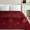 Eurofirany Vianočná flanel deka SNOW GOLD 150X200
