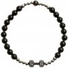 Fit & Gym Glosery fitness náramok, činka so zirkónmi, korálky a stopery z chirurgickej ocele, lesklý čierny achát 6mm Veľkosť korálok: 6mm, Typ korálok: tigrie oko, Obvod zápästia: XL 19 cm Fit & Gym Glosery fitness náramok, činka so zirkónmi, korálky a stopery z chirurgickej ocele, lesklý čierny achát 6mm Veľkosť korálok: 6mm, Typ korálok: tigrie oko, Obvod zápästia: XL 19 cm