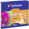 Verbatim DVD-R 4,7GB 16x, 5ks Verbatim DVD-R 4,7GB 16x, 5ks