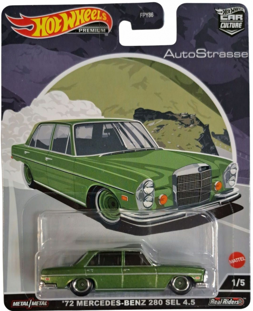 Mattel Hot Wheels Premium 72 Mercedes Benz 280 SEL 4.5