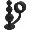 Dream Toys Ramrod Cockring with Beaded Anal Plug, silikónový erekčný krúžok s análnymi guličkami Dream Toys Ramrod Cockring with Beaded Anal Plug, silikónový erekčný krúžok s análnymi guličkami
