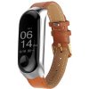 MojRemienok.sk Kožený náhradný náramok pre Mi Band 3/4 Farba: hnedá - strieborná MojRemienok.sk Kožený náhradný náramok pre Mi Band 3/4 Farba: hnedá - strieborná