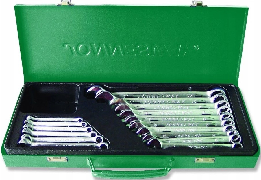 Jonnesway W26116S Kľúče očko vidlicové 16ks, 6-24mm - PROFI