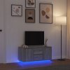 VidaXL TV stolík s LED osvetlením, sivá Sonoma, 100x41x50 cm VidaXL TV stolík s LED osvetlením, sivá Sonoma, 100x41x50 cm