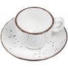 IRIS DOTS biela šálka s podšálkou Veľkosť: 7cl na ESPRESSO IRIS DOTS biela šálka s podšálkou Veľkosť: 7cl na ESPRESSO
