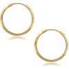 Šperky eshop - Náušnice z 9K žltého zlata - skosené kruhy s bočným ryhovaním, 16 mm S5GG269.51 Šperky eshop - Náušnice z 9K žltého zlata - skosené kruhy s bočným ryhovaním, 16 mm S5GG269.51