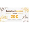 Darčeková poukážka v hodnote 20 EUR Darčeková poukážka v hodnote 20 EUR