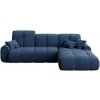 Devichy Tous rozkladacia rohová pohovka pravý roh Tmavo modrá