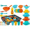 PLAY HOUSE Detský riad s odkvapkávačom a 41 doplnkami Inlea4Fun TABLEWARE