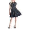 DKNY S/L Ribbed Tippedfit Blk Cream DKNY S/L Ribbed Tippedfit Blk Cream