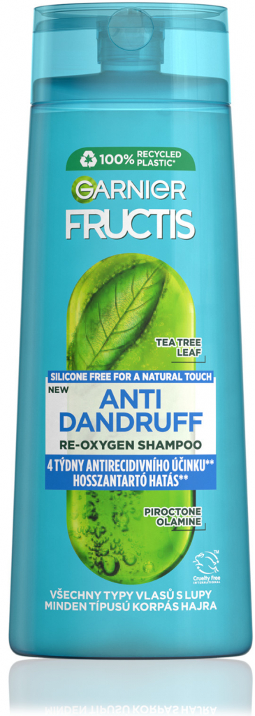 Garnier Fructis Anti Dandruff Čistiaci šampón proti lupinám pre všetky typy vlasov 250 ml