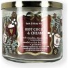 Bath & Body Works 3-knotová vonná svíčka HOT COCOA & CREAM 411 g Bath & Body Works 3-knotová vonná svíčka HOT COCOA & CREAM 411 g