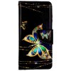 Flipové puzdro TopQ pre Motorola Moto G32 Zlatý motýlik Flipové puzdro TopQ pre Motorola Moto G32 Zlatý motýlik